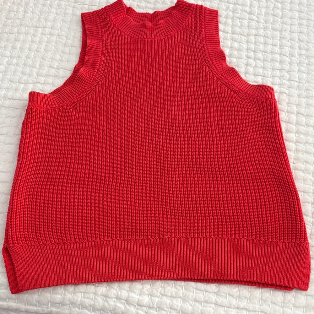 525 America Vibrant orange Knit Tank Top
